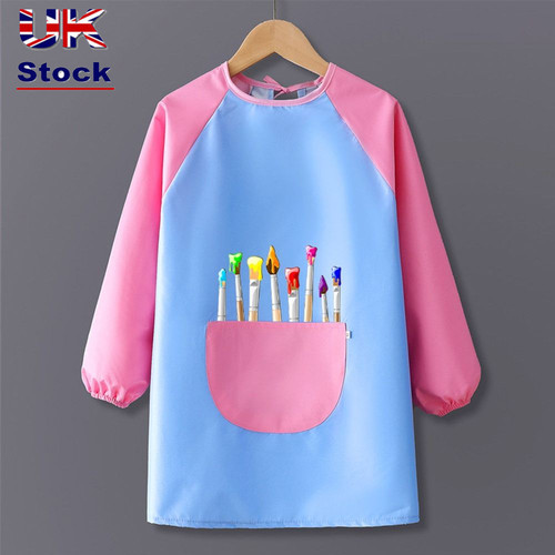 Long sleeved kids painting - sleeved,