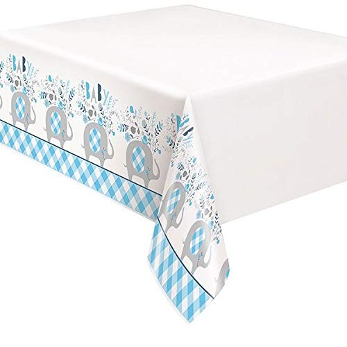 Blue floral elephant - floral, baby