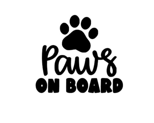 Paws board sticker decal - paws, on