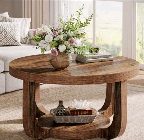 Round coffee table tier - round,