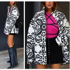 ZARA PRINTED QUILTED JACKET
