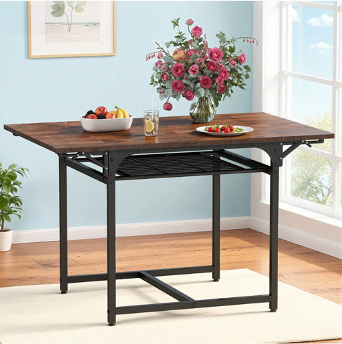 Folding kitchen dining table - kitchen,