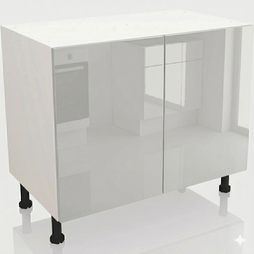 1000mm gloss light grey - light,