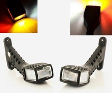 2 x LED Recovery Side Marker Truck Trailer Camper Tractor Lights Lamps 12V 24V