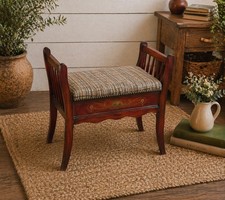 Edwardian Inlaid Piano Stool