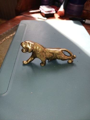 Brass tiger ornament - tiger,