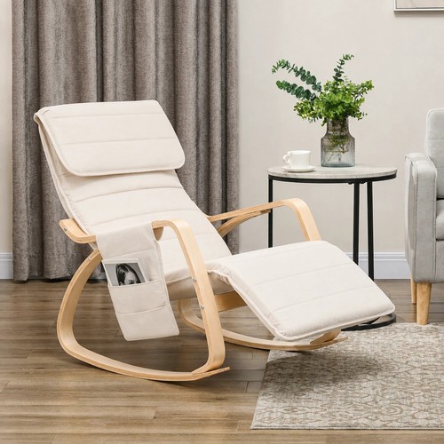 Homcom rocking recliner chair - rocking,