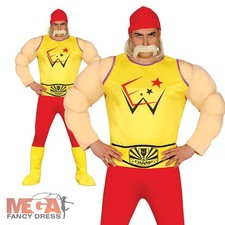 80s Wrestler Mens Fancy Dress