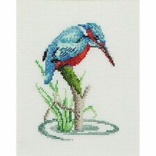 Cross-stitch kit Kingfisher 574 thea gouverneur Linen