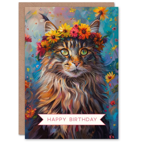 Birthday card maine - card,