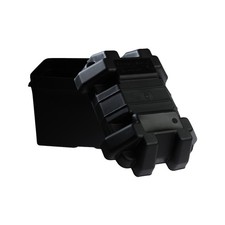 Leisure Battery Box 95 A Small Black + Strap Caravan Boat Motorhome RIB 26x18x22