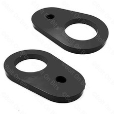 Pair of Black Tow Eye Anchor Point For Land Rover Defender 90 110 Series
