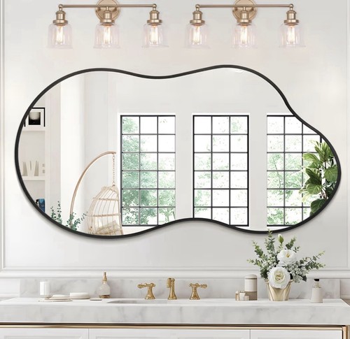 Large bathroom wall mirror - bathroom,