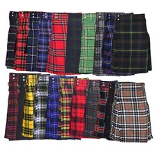 Men's Fashion Sport Tartan Utility Kilt Deluxe Kilt Adjustable Sizes Pocket kilt