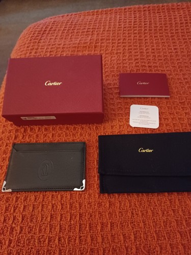 Cartier black leather - black,