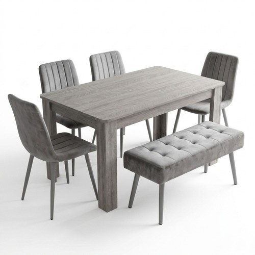 Arrow grey dining table set - dining,