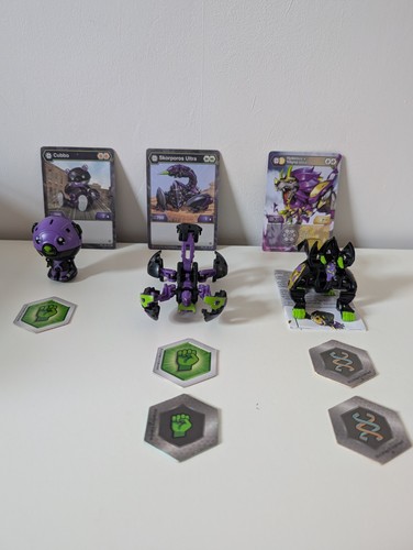 Bakugan dark figures - dark, x3