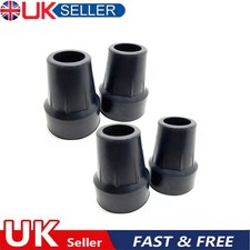4x EXTRA HEAVY DUTY & METAL WASHER RUBBER FERRULES For 19mm Walking Stick