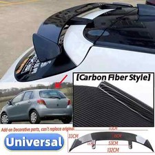 Universal Carbon Fiber Style Rear Roof Spoiler Boot Wing For Toyota Yaris 06-11