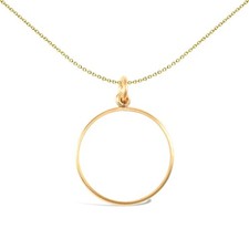 9ct Gold Jewelco London Plain Lightweight Quarter Sovereign Coin Mount Pendant