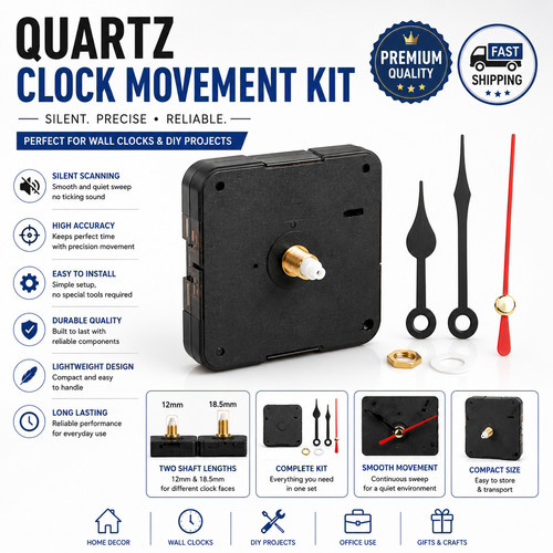 Diy wall quartz clock - clock, movement