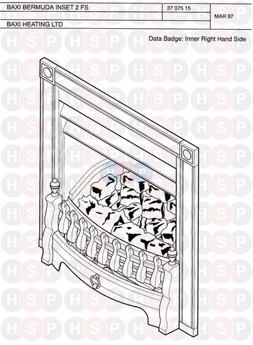 Baxi bermuda inset gas fire - bermuda,