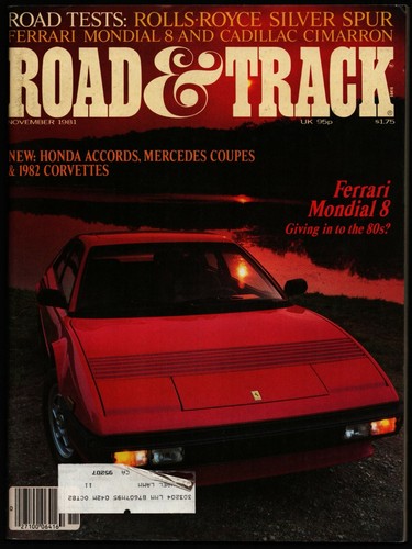 November 1981 road track - november,