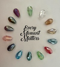 20 x AB COLOURED CRYSTAL GLASS