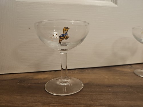 Babycham glass prancing deer - babycham,