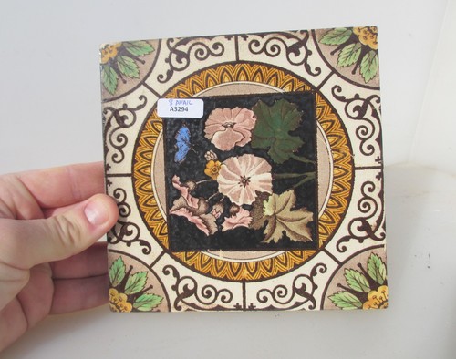 Antique ceramic tile old - antique,