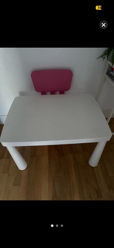 Ikea mammut white table desk - white,