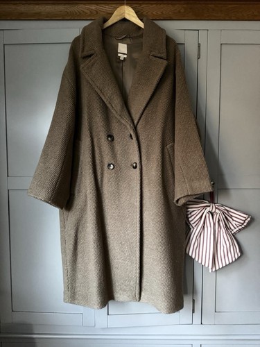 Ribbed beige brown - ribbed,