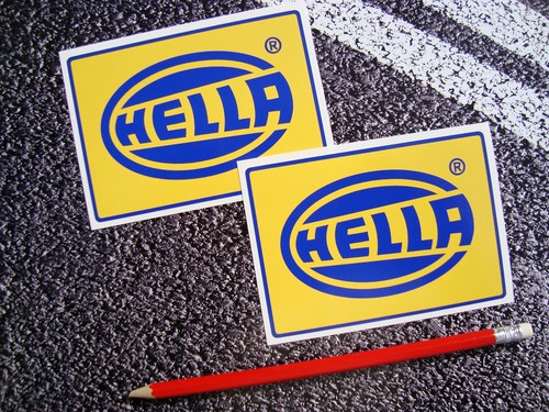 Hella stickers rally car - 2,