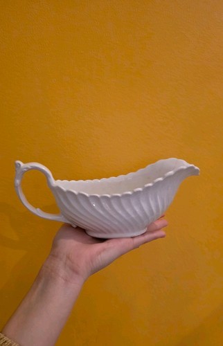 Antique porcelain gravy boat - gravy,