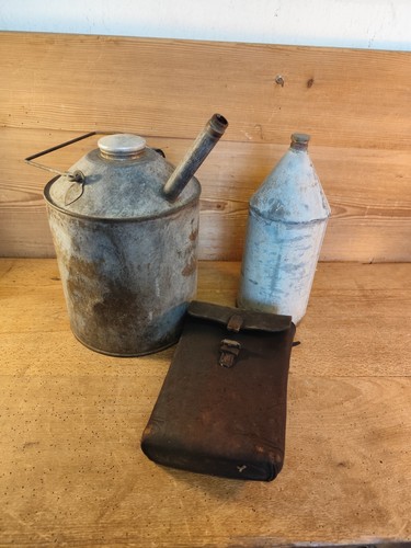 Vintage zinc oil can oiler - vintage,