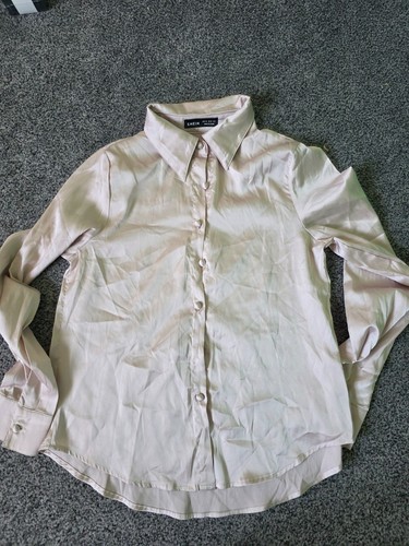 Satin blouse features - blouse,