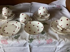 Royal Vale Red Polka Dot Bone