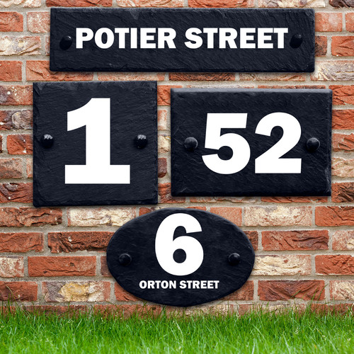Personalised slate house sign - slate,