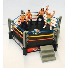 New Toy Wrestling Ring with 4 Figures Total NonStop Action Crash & Bash Play Set