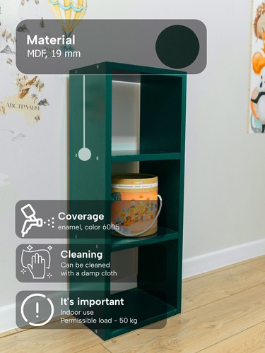 Large wooden bookcase kids - bookcase,