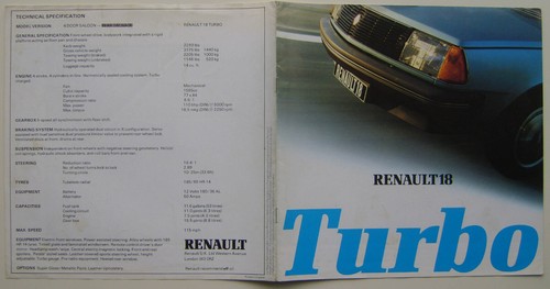 Renault turbo saloon - turbo,