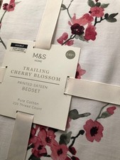 Marks & Spencer Trailing Cherry Blossom Double Duvet Bedset