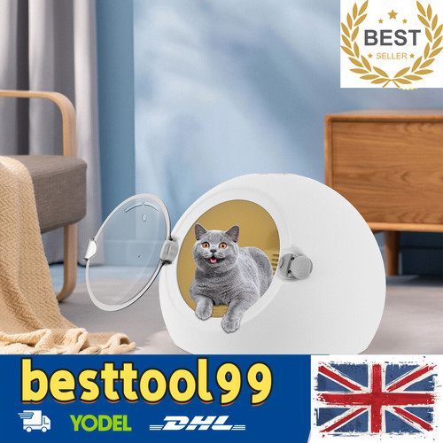 White modern round - round, pet