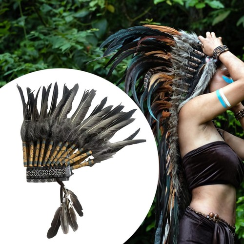 Indian hat artificial feather - hat,
