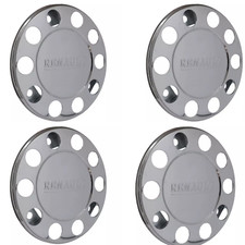 4Pcs Stainless Steel Wheel Trims Covers 22.5" For Renault Truck And Bus