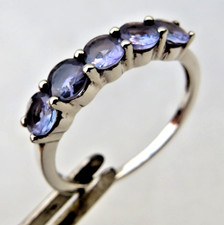 NIB 1.5ct AA Tanzanite 5 stone