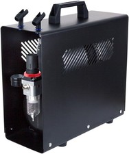 Quiet oil-free airbrush