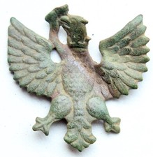 WWl Poland Polish Army Eagle Cap Badge RARE