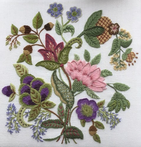 Masquerade crewel embroidery - crewel,