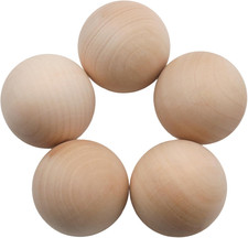 5PCS 2 Inch Wooden Balls